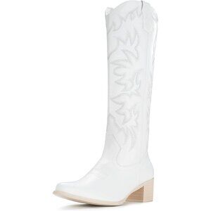 Classic Style The 2.0 inches heel and classic western embroidery cowboy boots fo